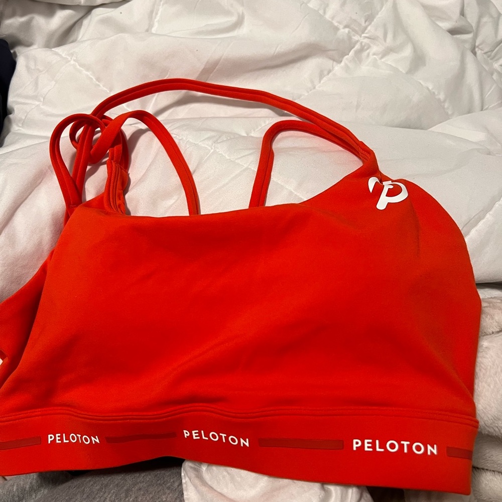 Peloton Red Sports Bra
